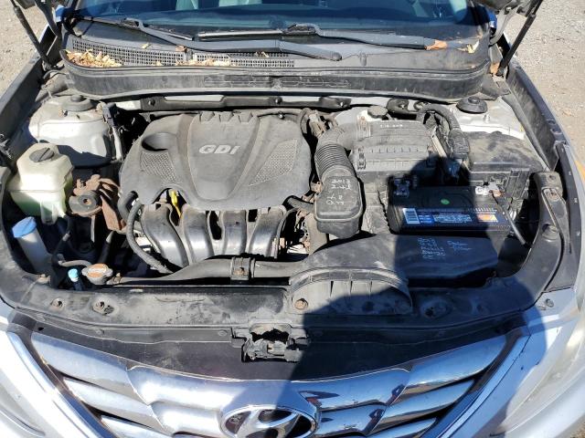 5NPEC4AC5DH504436 - 2013 HYUNDAI SONATA SE SILVER photo 11