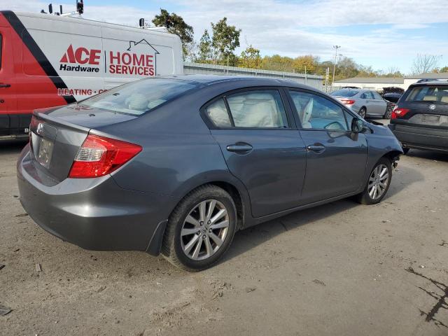 19XFB2F90CE358894 - 2012 HONDA CIVIC EXL ვერცხლისფერი ფოტო 3