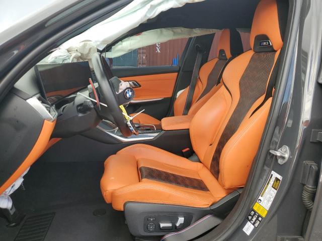 WBS43AY09PFR41188 - 2023 BMW M3 COMPETITION GRAY photo 7