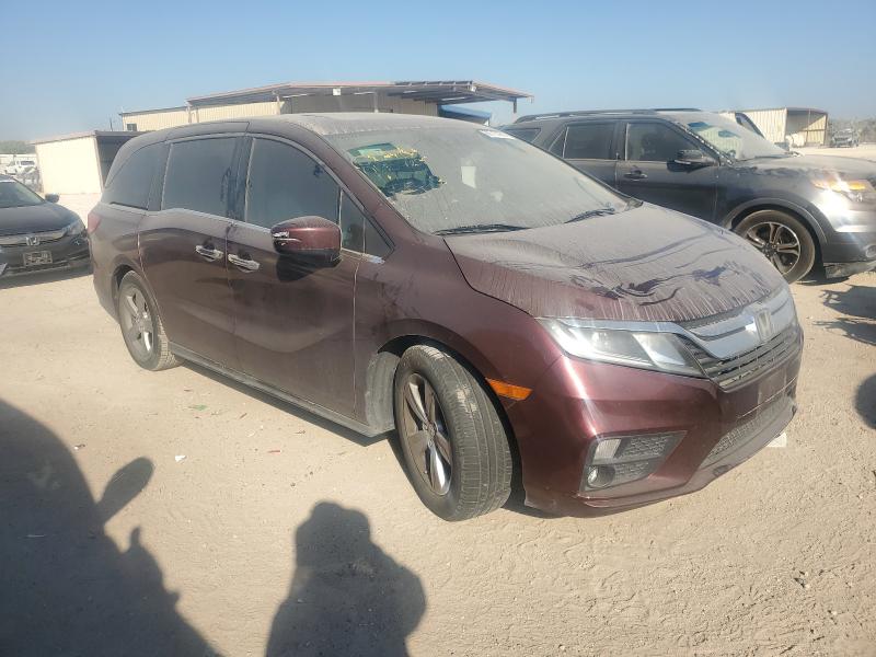 5FNRL6H70KB065728 - 2019 HONDA ODYSSEY EXL Темно-червоний фото 4