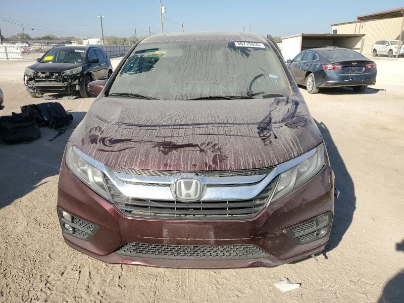 5FNRL6H70KB065728 - 2019 HONDA ODYSSEY EXL Темно-червоний фото 5