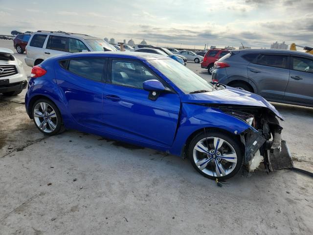 KMHTC6AD4EU182774 - 2014 HYUNDAI VELOSTER BLUE photo 4