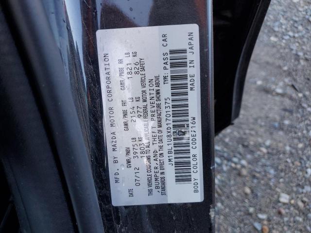 JM1BL1U8XD1701375 - 2013 MAZDA 3 I 黑色 照片 12