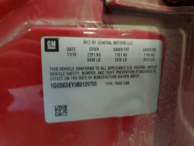 1G6DG5EY9B0129756 - 2011 CADILLAC CTS LUXURY COLLECTION MAROON photo 12