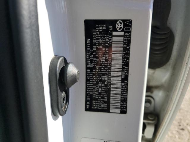 5YFBURHEXJP759182 - 2018 TOYOTA COROLLA L 白色 照片 13