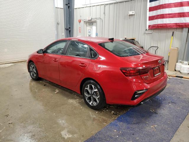 3KPF24AD9ME390185 - 2021 KIA FORTE FE RED photo 2