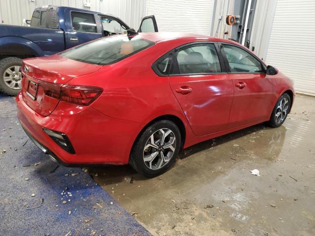 3KPF24AD9ME390185 - 2021 KIA FORTE FE RED photo 3