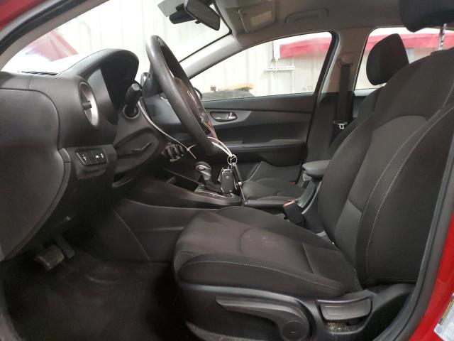3KPF24AD9ME390185 - 2021 KIA FORTE FE RED photo 7