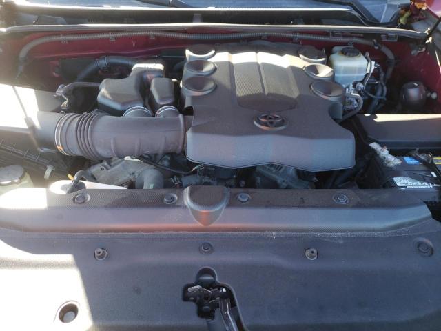 JTEBU5JR1B5045277 - 2011 TOYOTA 4RUNNER SR5 ბურგუნდია ფოტო 12