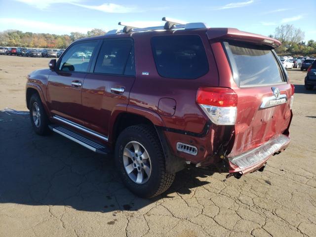 JTEBU5JR1B5045277 - 2011 TOYOTA 4RUNNER SR5 ბურგუნდია ფოტო 2