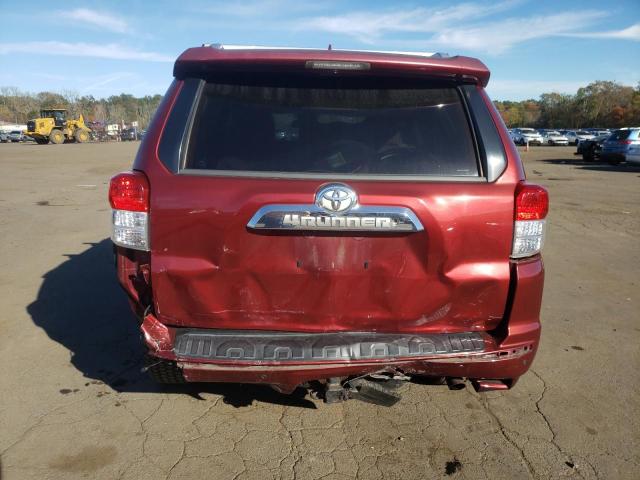 JTEBU5JR1B5045277 - 2011 TOYOTA 4RUNNER SR5 ბურგუნდია ფოტო 6