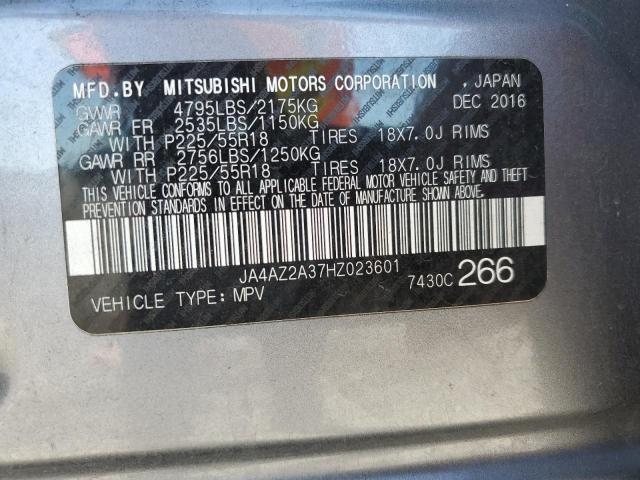 JA4AZ2A37HZ023601 - 2017 MITSUBISHI OUTLANDER ES GRAY photo 13