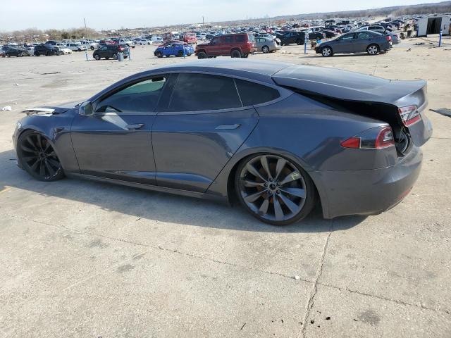 5YJSA1E29LF391581 - 2020 TESLA MODEL S GRAY photo 2