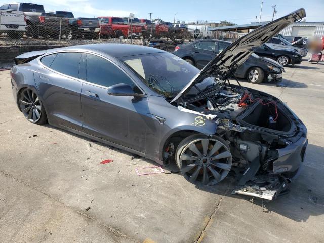 5YJSA1E29LF391581 - 2020 TESLA MODEL S GRAY photo 4