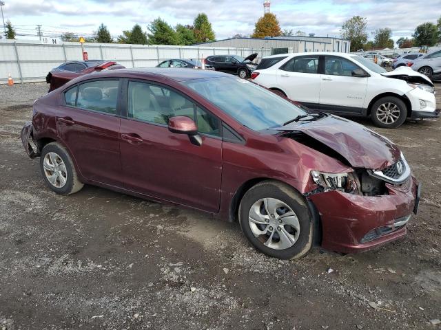 19XFB2F59DE287452 - 2013 HONDA CIVIC LX ბურგუნდია ფოტო 4