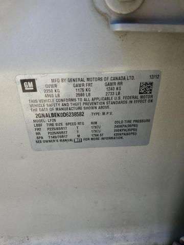 2GNALBEK0D6238582 - 2013 CHEVROLET EQUINOX LS 银色 照片 13