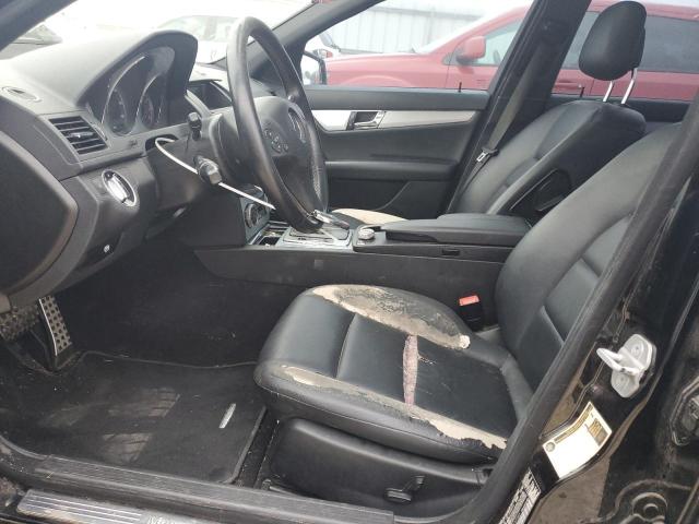 WDDGF8BB2BR157303 - 2011 MERCEDES-BENZ C 300 4MATIC BLACK photo 7