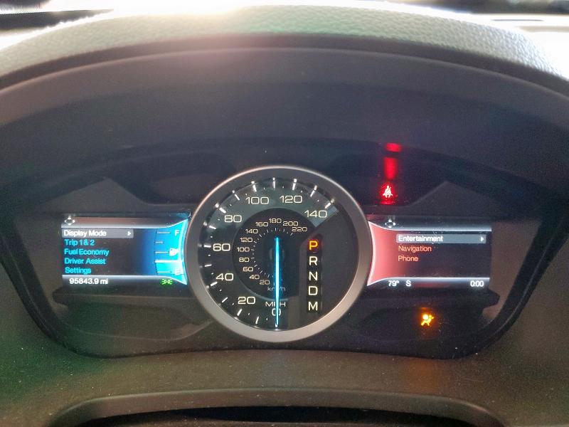 1FM5K7D84FGB10392 - 2015 FORD EXPLORER XLT WHITE photo 9