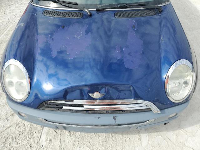 WMWRC33484TJ59493 - 2004 MINI COOPER BLUE photo 11