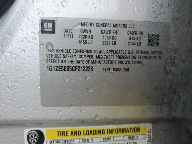 1G1ZE5E05CF212238 - 2012 CHEVROLET MALIBU LTZ SILVER photo 12