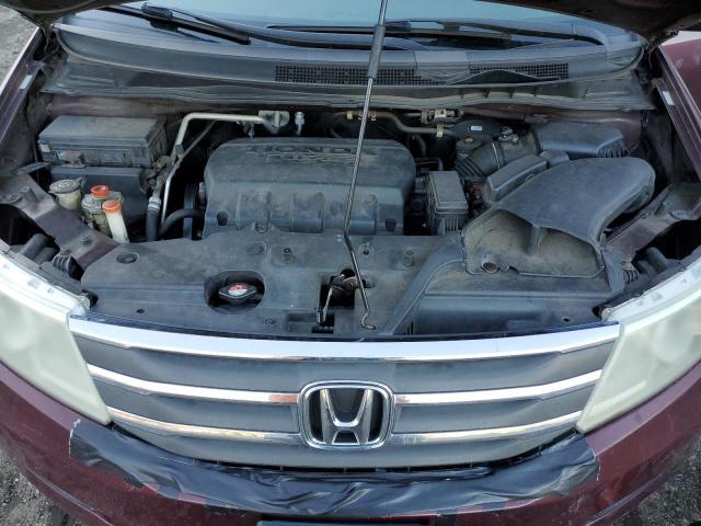 5FNRL5H69BB078964 - 2011 HONDA ODYSSEY EXL MAROON photo 12