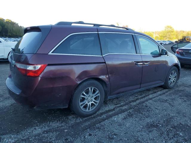5FNRL5H69BB078964 - 2011 HONDA ODYSSEY EXL MAROON photo 3