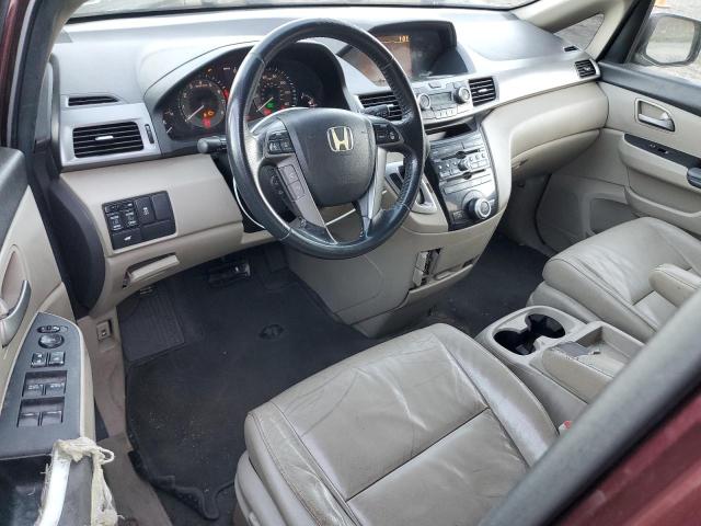 5FNRL5H69BB078964 - 2011 HONDA ODYSSEY EXL MAROON photo 8