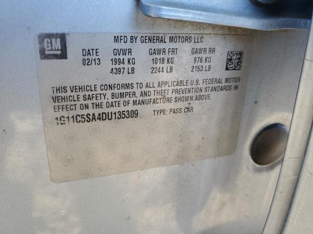 1G11C5SA4DU135309 - 2013 CHEVROLET MALIBU 1LT BLUE photo 13