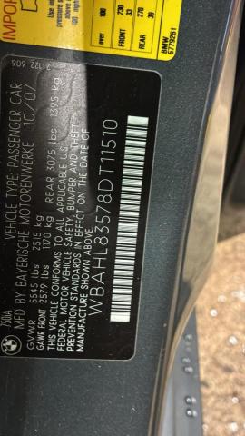 WBAHL83578DT11510 - 2008 BMW 750 I CHARCOAL photo 10