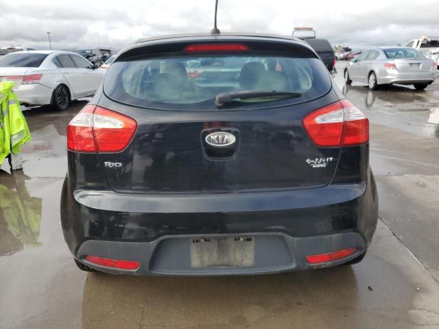 KNADM5A36C6017394 - 2012 KIA RIO LX BLACK photo 6
