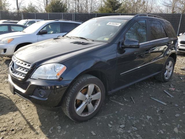 4JGBB8GBXBA645773 - 2011 MERCEDES-BENZ ML 350 4MATIC BLACK photo 1