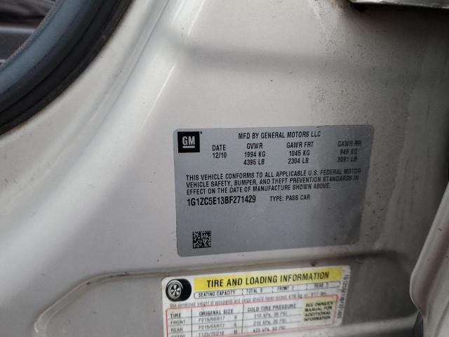 1G1ZC5E13BF271429 - 2011 CHEVROLET MALIBU 1LT TAN photo 12