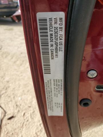 2C3CDZFJ0PH694141 - 2023 DODGE CHALLENGER R/T SCAT PACK BURGUNDY photo 12