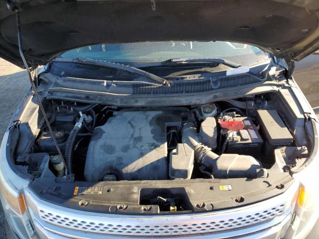 1FM5K8D8XDGA19033 - 2013 FORD EXPLORER XLT ნაცრისფერი ფოტო 12