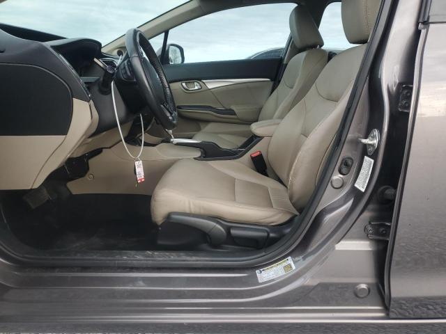 19XFB2F99DE249013 - 2013 HONDA CIVIC EXL ყავისფერი ფოტო 7