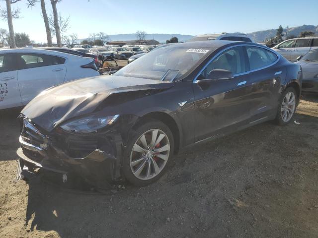 5YJSA1H29EFP63824 - 2014 TESLA MODEL S BROWN photo 1