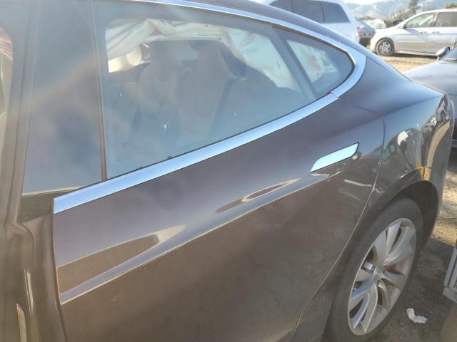 5YJSA1H29EFP63824 - 2014 TESLA MODEL S BROWN photo 10