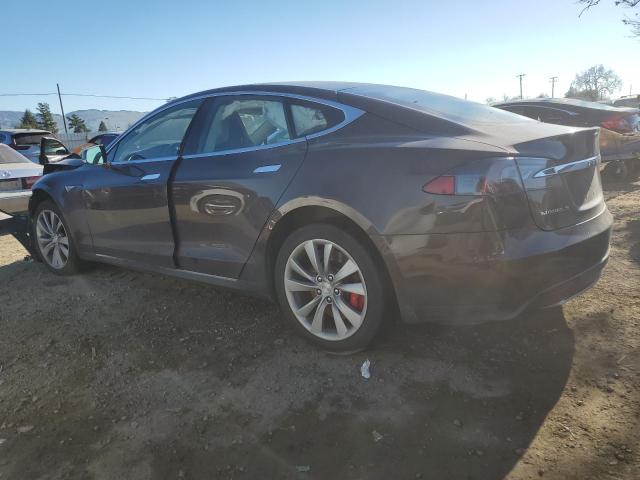 5YJSA1H29EFP63824 - 2014 TESLA MODEL S BROWN photo 2