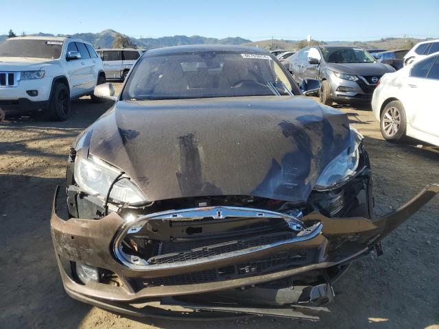 5YJSA1H29EFP63824 - 2014 TESLA MODEL S BROWN photo 5