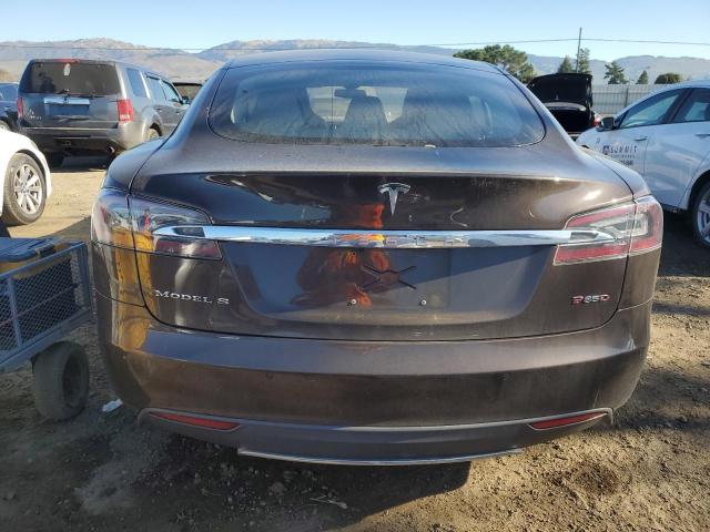 5YJSA1H29EFP63824 - 2014 TESLA MODEL S BROWN photo 6