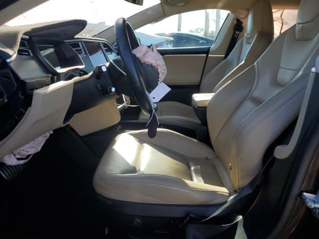 5YJSA1H29EFP63824 - 2014 TESLA MODEL S BROWN photo 7