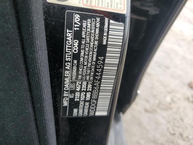 WDDGF8BB6AF444594 - 2010 MERCEDES-BENZ C 300 4MATIC BLACK photo 12