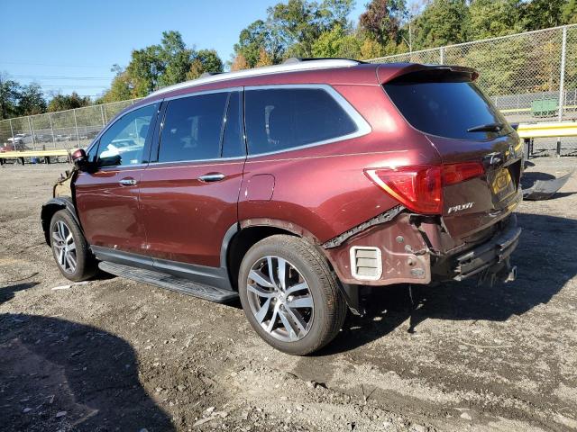 5FNYF6H92JB033592 - 2018 HONDA PILOT TOURING 勃艮第红 照片 2