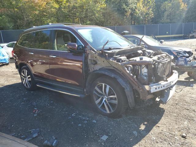 5FNYF6H92JB033592 - 2018 HONDA PILOT TOURING 勃艮第红 照片 4
