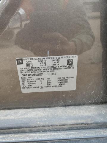 3GYFNFE3XES667623 - 2014 CADILLAC SRX PERFORMANCE COLLECTION Qəhvəyi foto 13