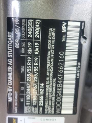 WDC0G4KB4KF662160 - 2019 MERCEDES-BENZ GLC 300 4MATIC TAN photo 12