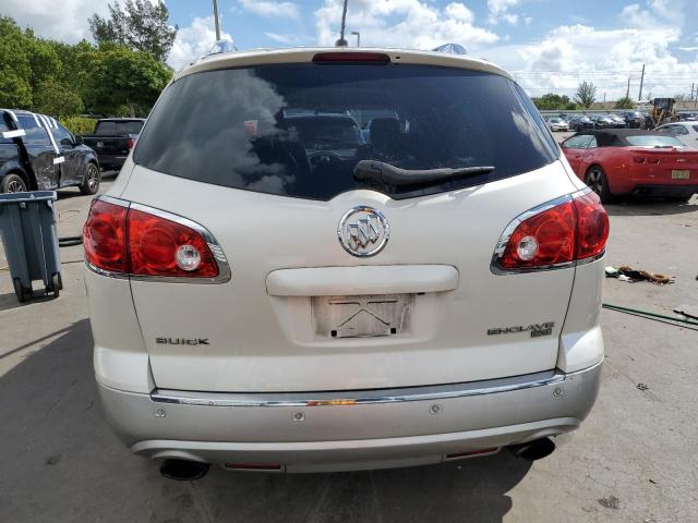 5GAKRBED4BJ124454 - 2011 BUICK ENCLAVE CXL WHITE photo 6