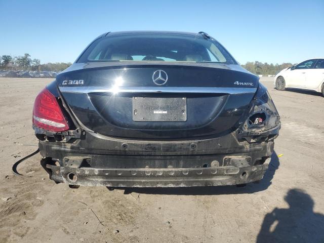 55SWF4KB7FU080811 - 2015 MERCEDES-BENZ C 300 4MATIC BLACK photo 6