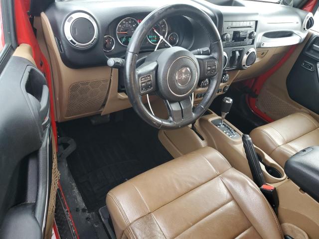 1C4AJWBG0CL123685 - 2012 JEEP WRANGLER SAHARA Կարմիր լուսանկար 8