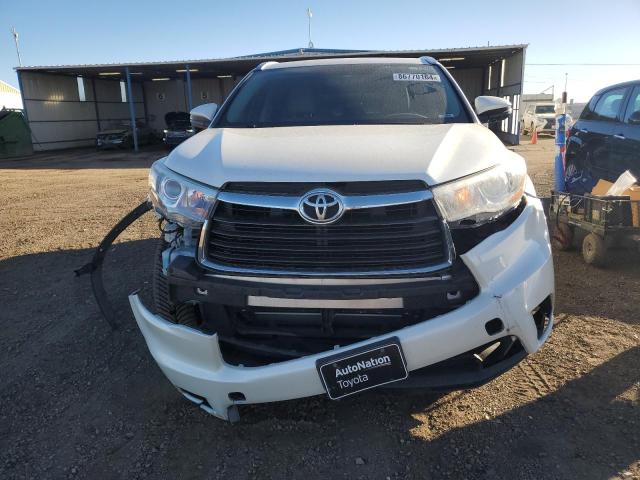 5TDJKRFH3FS181956 - 2015 TOYOTA HIGHLANDER XLE WHITE photo 5